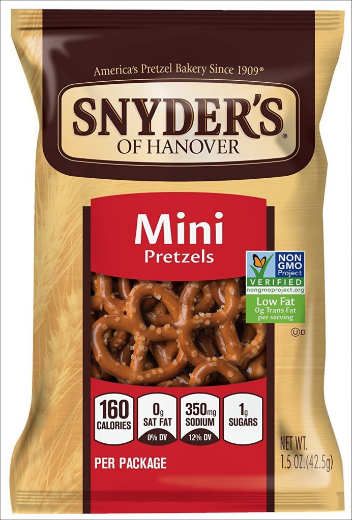 Chips: Snyder’s of Hanover Mini Pretzels